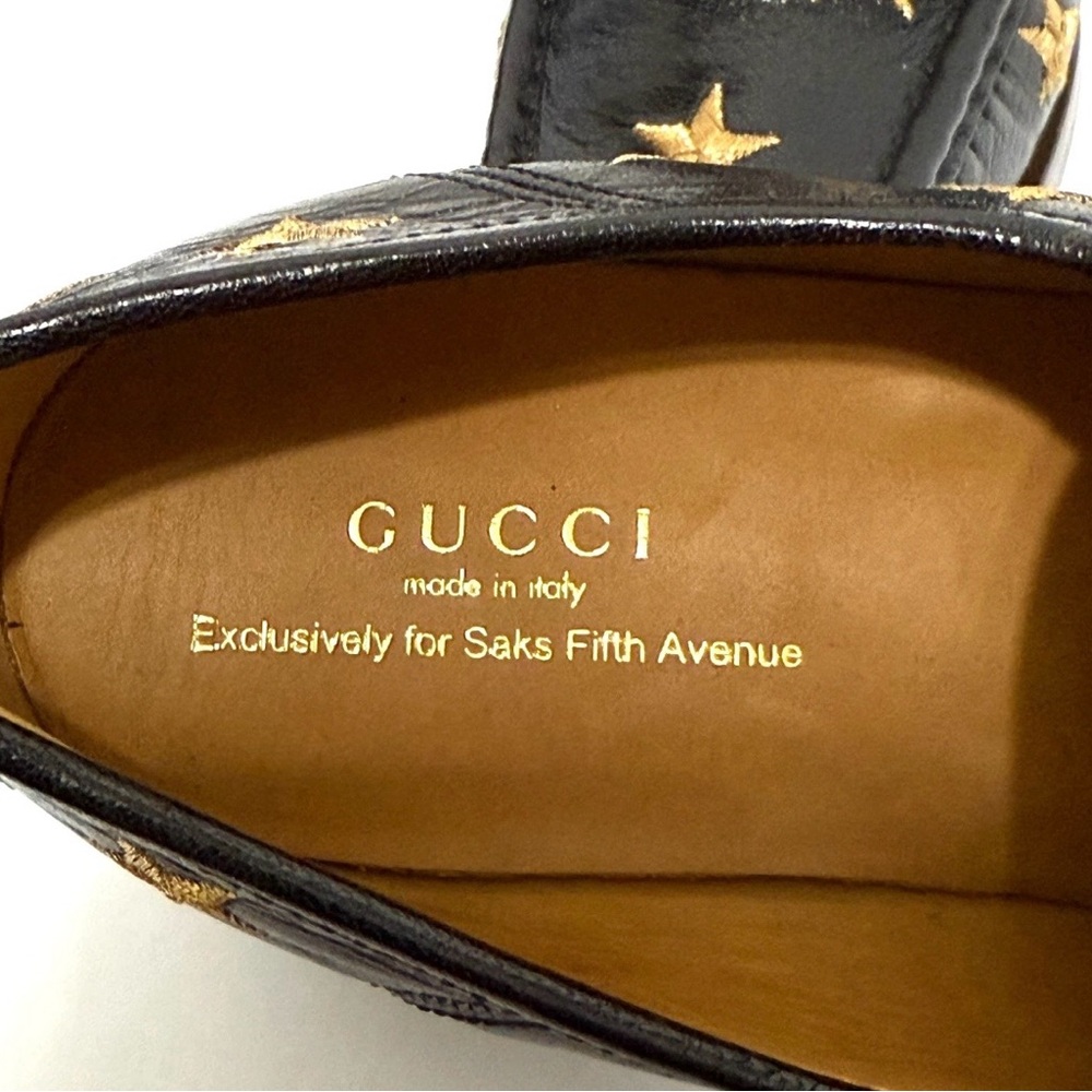 Gucci Horsebit Vegas Loafer Embroidered Stars Loafer Saks Exclusive 39.5 BNWT - Picture 4 of 9